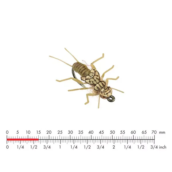 Tungsten Stonefly Nymph 4 Olive Brown mosca JSon