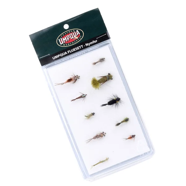 Umpqua fly sets de moscas Ninfa de Guideline