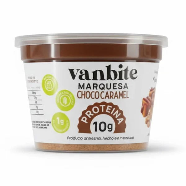 Vanbite Marquesa de Choco-Caramel 10gr Protein 141gr - Imagen 4