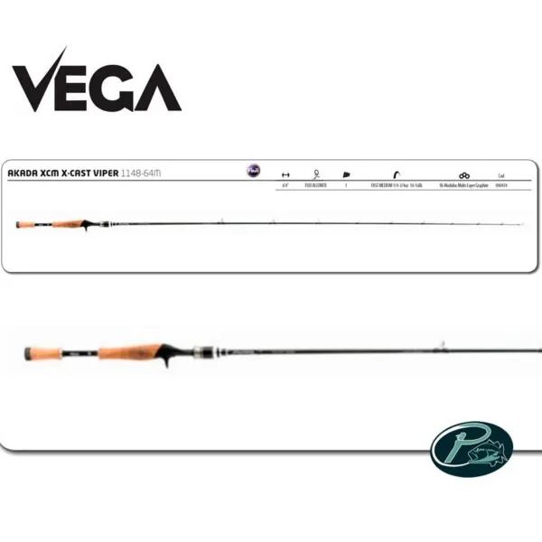 Vega Akada X-Cast Viper - PescaBass Shop