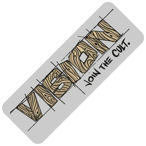 Vision Join The Cult Pegatina Rectangular 40x14 cm