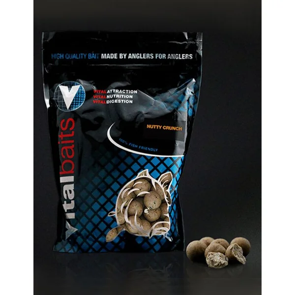 Vitalbaits Boilies Nutty Crunch 14mm 1kg