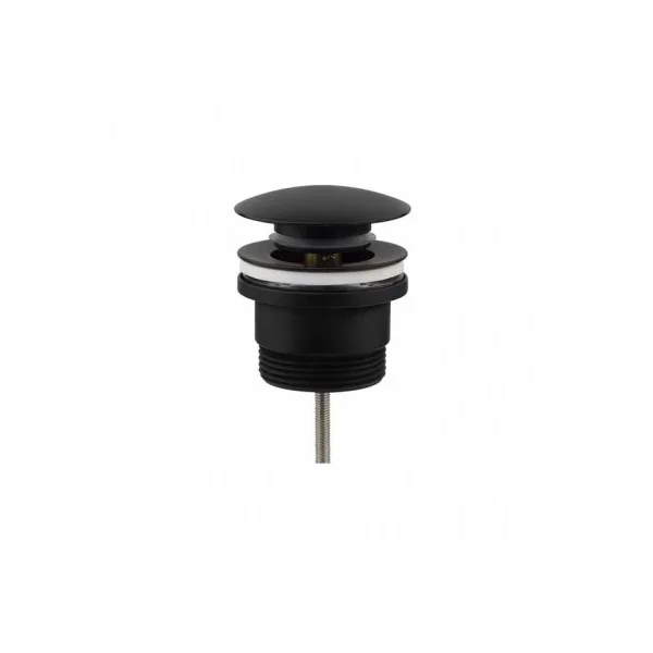 Válvula desagüe LEO 1 1/4" Quick-Clac negro