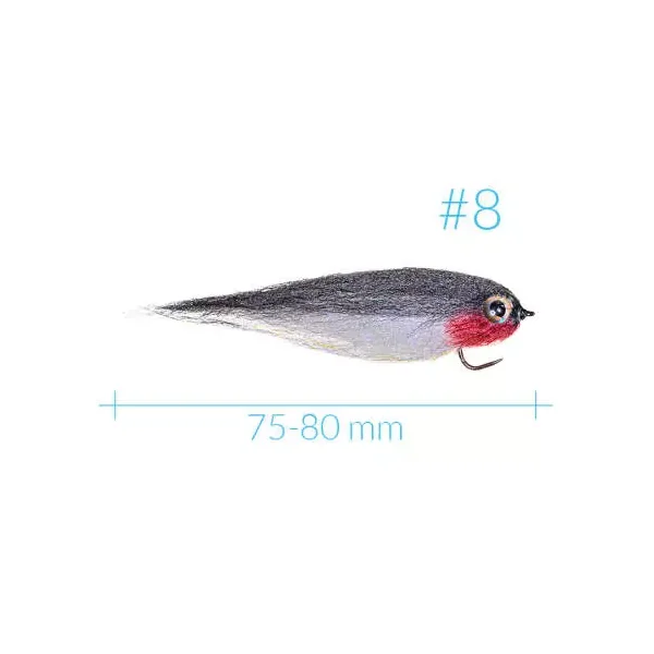 Weighted HP Minnow Streamer BWR BL - Imagen 2