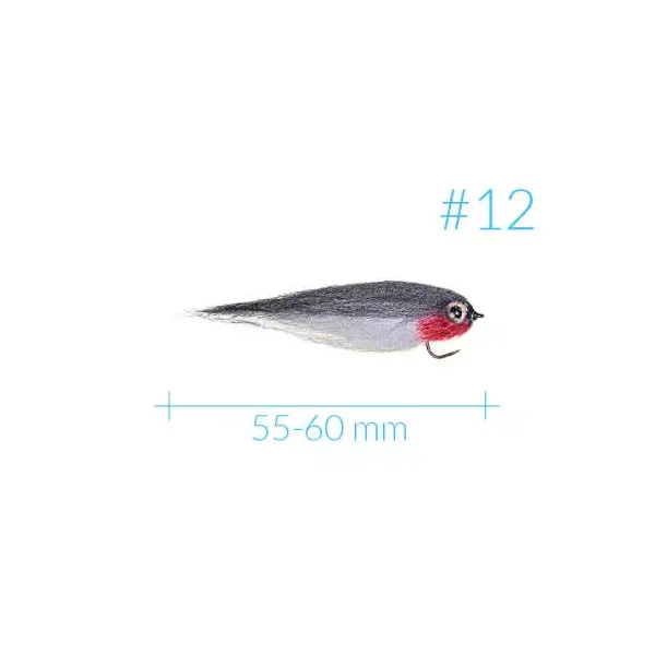 Weighted HP Minnow Streamer BWR BL - Imagen 3