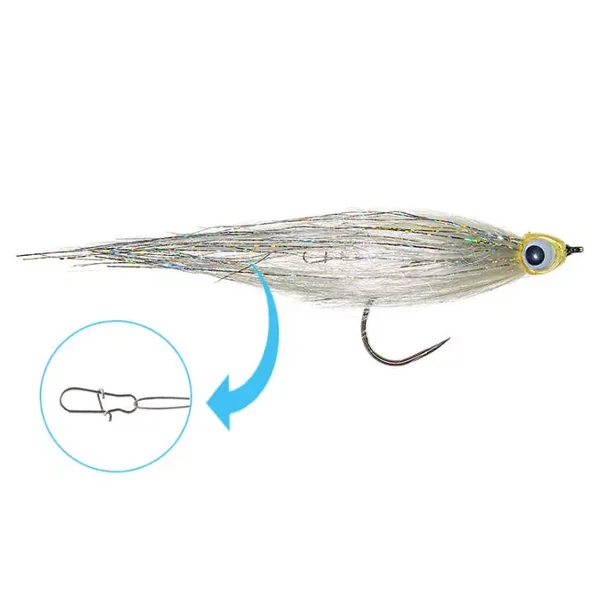 White Tricky Stinger BL Plus - 16 cm streamer depredadores