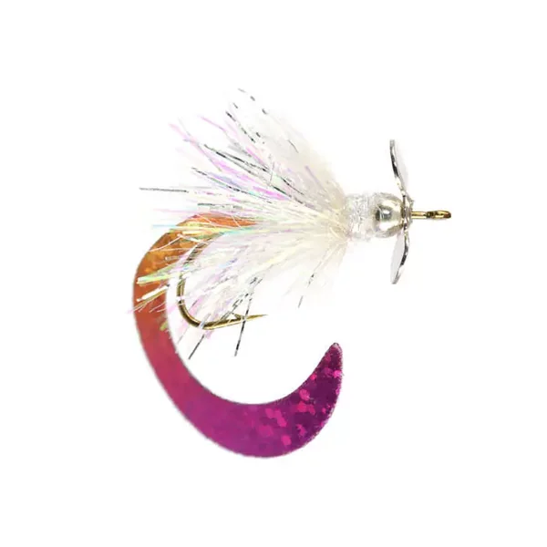 White Wiggle Tail Monster streamer lago