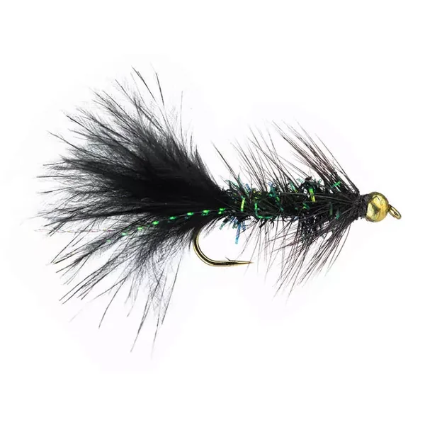 Wooly Bugger Cactus Chenille Black streamer trucha