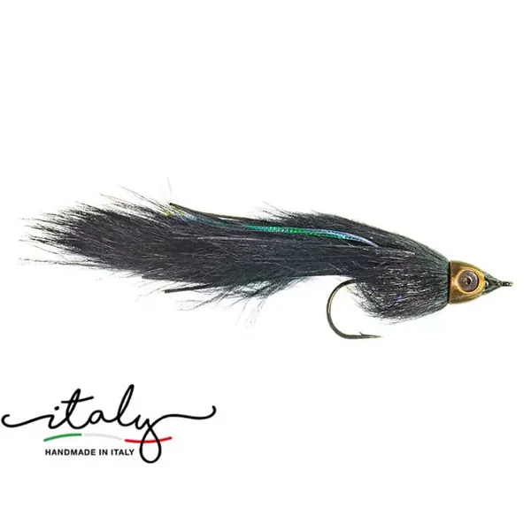 X-Heavy Marble Trout Streamer Black streamer