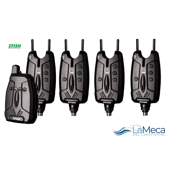 ZFISH MALETÍN ALARMAS + RECEPTOR PRIME WIRELESS BITE ALARM SET 4+1.